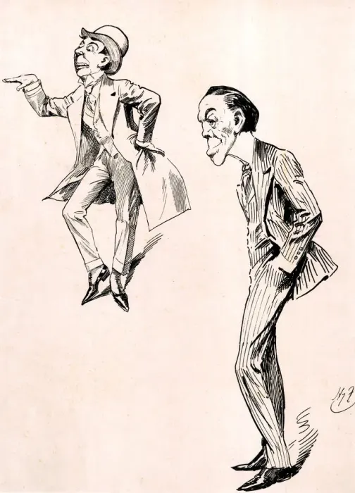Framed Print : Sir Edward Seymour Hicks, actor by Harry Furniss Framed Print : Sir Edward Seymour Hicks, actor by Harry Furniss