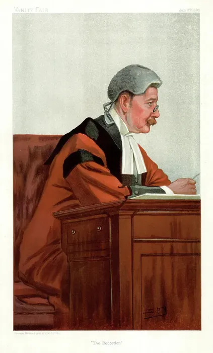Framed Print : Sir Forest Fulton, Red Judge, The Recorder Framed Print : Sir Forest Fulton, Red Judge, The Recorder