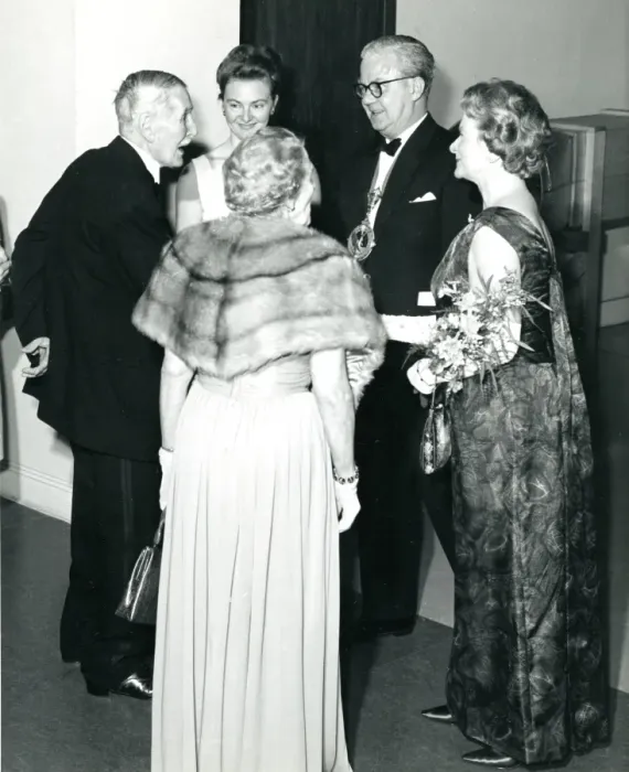 Framed Print : Sir George Gardner, RAeS President 1965-1966, and Lady G? Framed Print : Sir George Gardner, RAeS President 1965-1966, and Lady G?