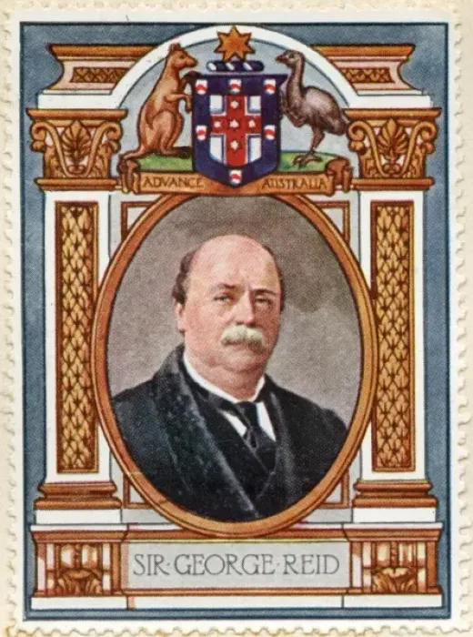 Framed Print : Sir George Houstoun Reid  /  Stamp