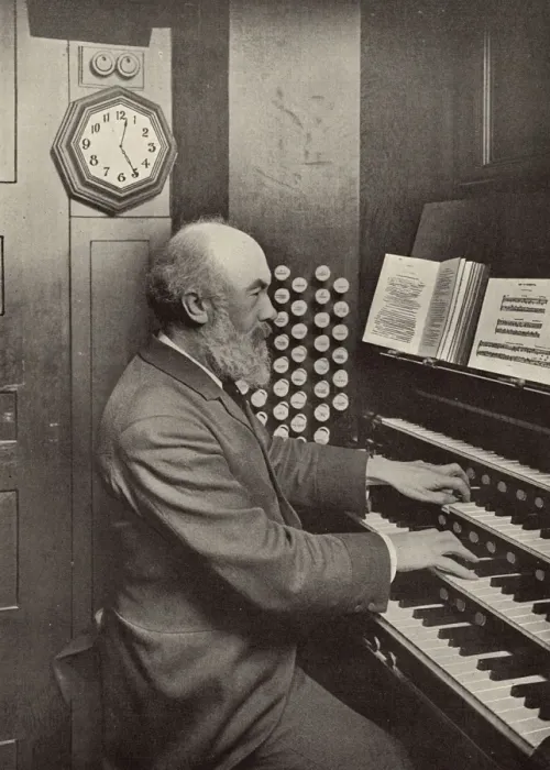 Framed Print : Sir George Martin, organist Framed Print : Sir George Martin, organist
