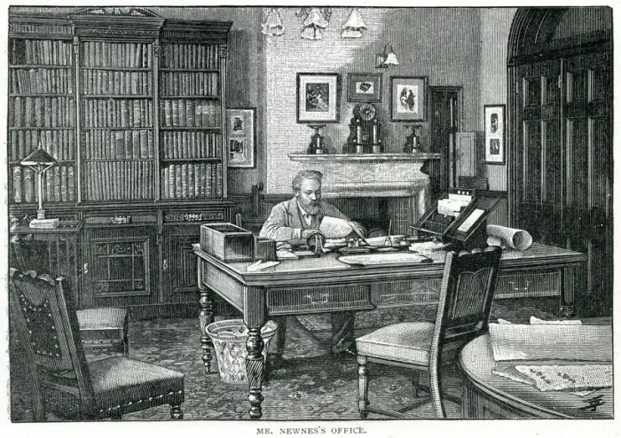 Framed Print : Sir George Newnes - English Publisher - in his office Framed Print : Sir George Newnes - English Publisher - in his office