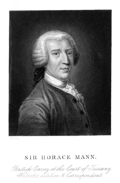 Framed Print : Sir Horace Mann Framed Print : Sir Horace Mann