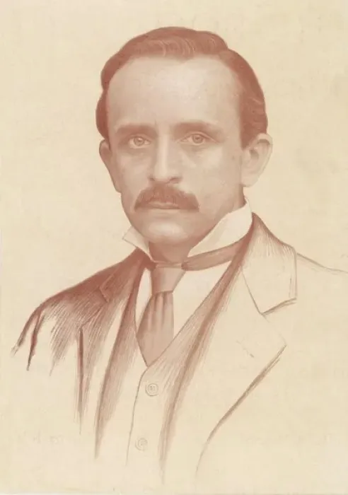 Framed Print : Sir James Barrie / Sepia Framed Print : Sir James Barrie / Sepia