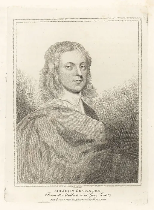 Framed Print : Sir John Coventry, English Royalist politician Framed Print : Sir John Coventry, English Royalist politician