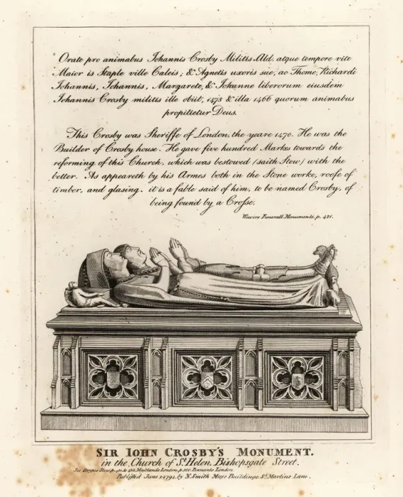 Framed Print : Sir John Crosbys monument in the church of St. Helen Framed Print : Sir John Crosbys monument in the church of St. Helen