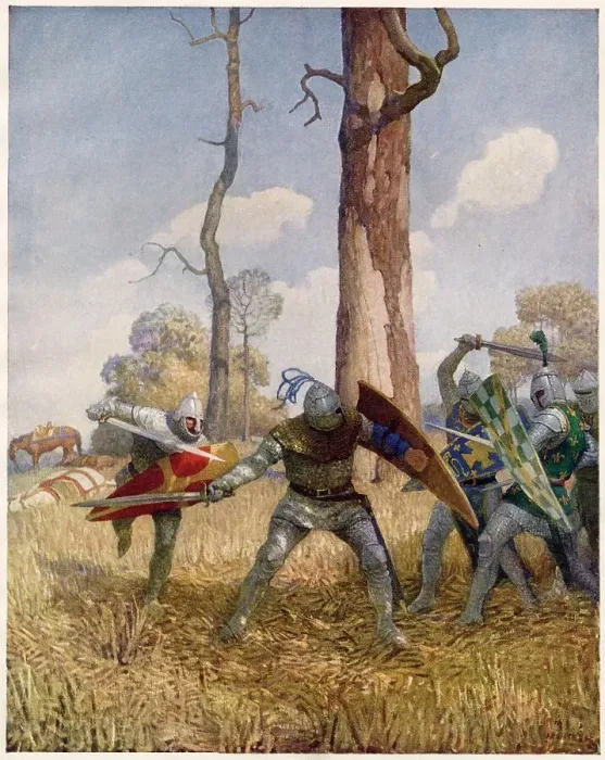 Framed Print : Sir Lamorack is Slain Framed Print : Sir Lamorack is Slain