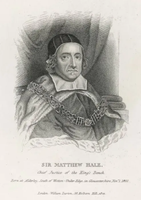 Framed Print : Sir Matthew Hale / Darton Framed Print : Sir Matthew Hale / Darton
