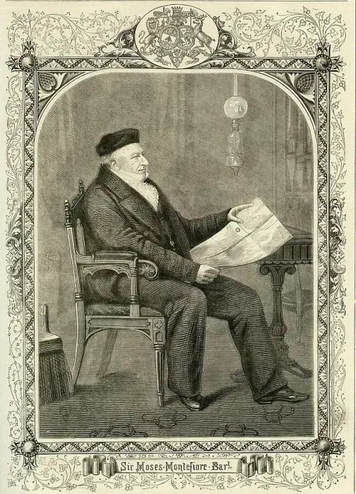 Framed Print : Sir Moses Montefiore, Bart, philanthropist, banker Framed Print : Sir Moses Montefiore, Bart, philanthropist, banker