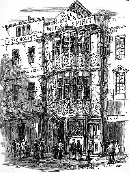 Sir Paul Pindars House, Bishopsgate, London, 1878