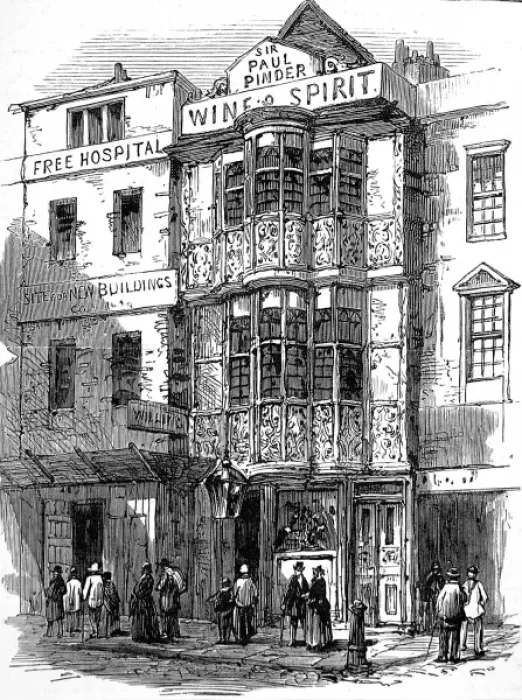 Framed Print : Sir Paul Pindars House, Bishopsgate, London, 1878 Framed Print : Sir Paul Pindars House, Bishopsgate, London, 1878