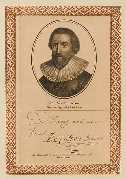 Sir Robert Cotton. Sir ROBERT BRUCE COTTON antiquarian who formed one of
