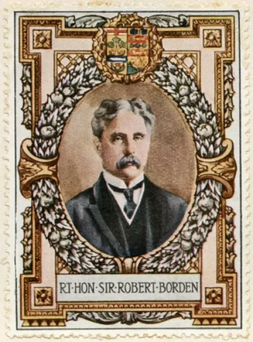 Framed Print : Sir Robert Laird Borden / Stamp Framed Print : Sir Robert Laird Borden / Stamp
