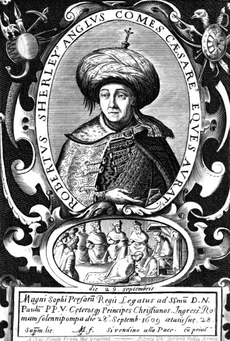 Framed Print : Sir Robert Shirley Framed Print : Sir Robert Shirley