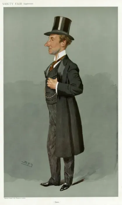 Framed Print : Sir Samuel Thomas Evans, Vanity Fair, Spy
