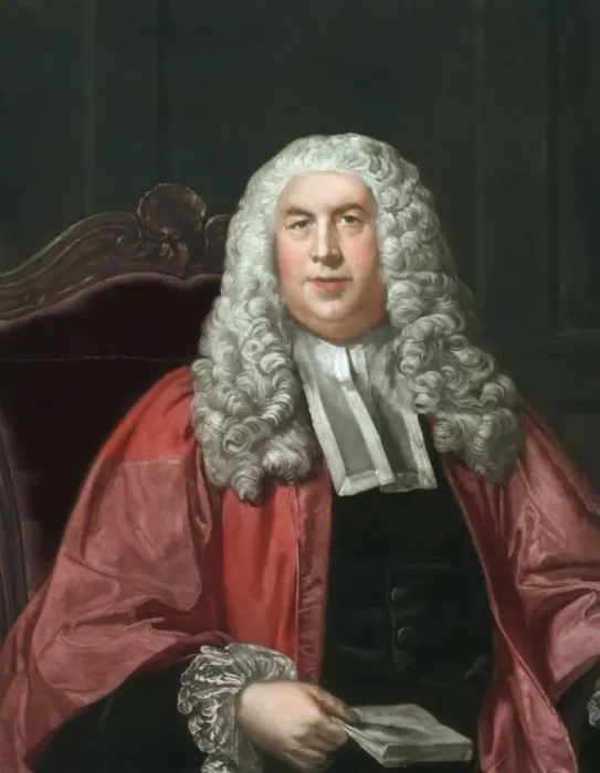 Framed Print : Sir William Blackstone, half-length portrait, seated, facing Framed Print : Sir William Blackstone, half-length portrait, seated, facing