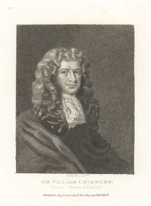 Framed Print : Sir William Coventry, English statesman Framed Print : Sir William Coventry, English statesman