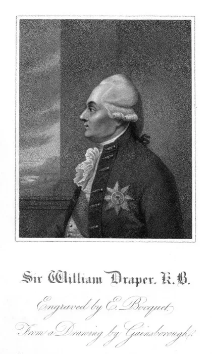 Framed Print : Sir William Draper Framed Print : Sir William Draper