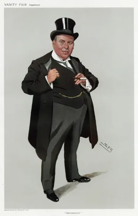 Framed Print : Sir William J. Bull MP, Vanity Fair, Spy Framed Print : Sir William J. Bull MP, Vanity Fair, Spy
