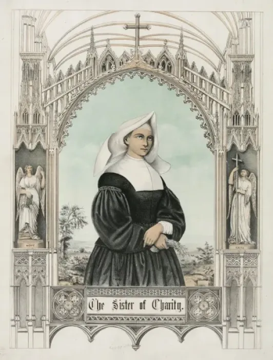 Framed Print : The sister of charity Framed Print : The sister of charity