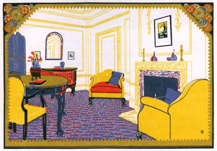Framed Print : Sitting room at the May Fair Hotel