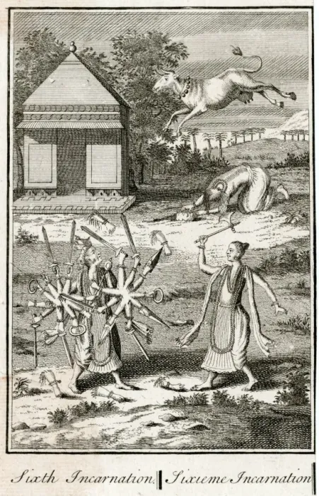 Framed Print : Sixth avatar of the Hindu god Vishnu