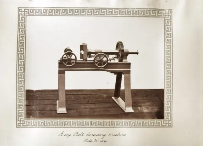 Framed Print : A size bolt screwing machine Framed Print : A size bolt screwing machine