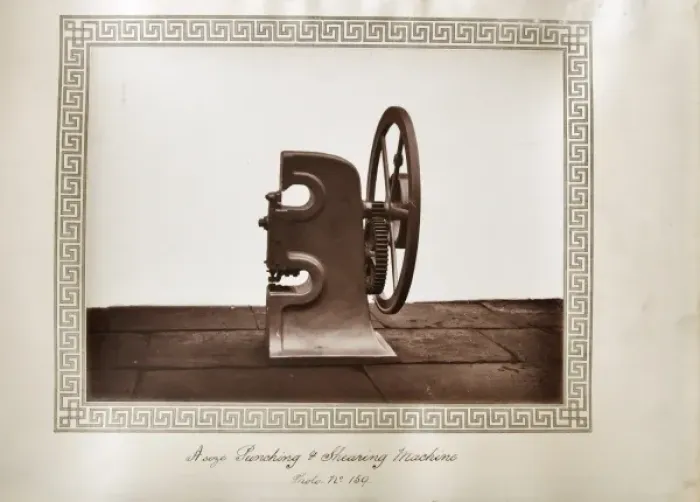 Framed Print : A size punching and shearing machine Framed Print : A size punching and shearing machine