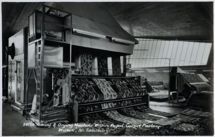 Framed Print : Sizing and Drying Machine, Witton Royal Carpet Factory Framed Print : Sizing and Drying Machine, Witton Royal Carpet Factory