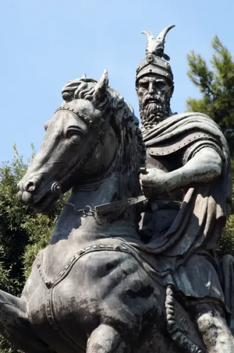 Framed Print : Skanderbeg (1405A?i?1468). National hero and a key figure o Framed Print : Skanderbeg (1405A?i?1468). National hero and a key figure o