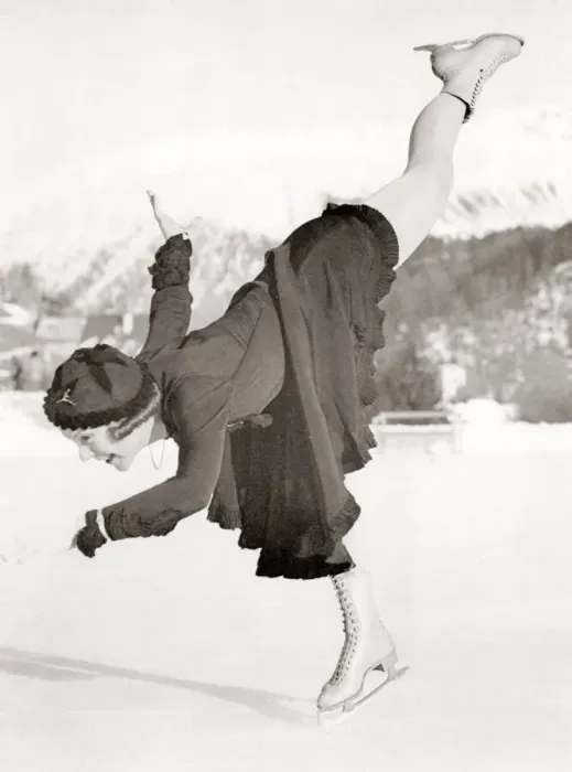 Framed Print : Skater Soni Hennie San Moritz, Switzerland, 1933 Framed Print : Skater Soni Hennie San Moritz, Switzerland, 1933
