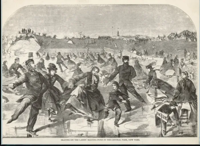 Framed Print : Skating in Central Park Framed Print : Skating in Central Park