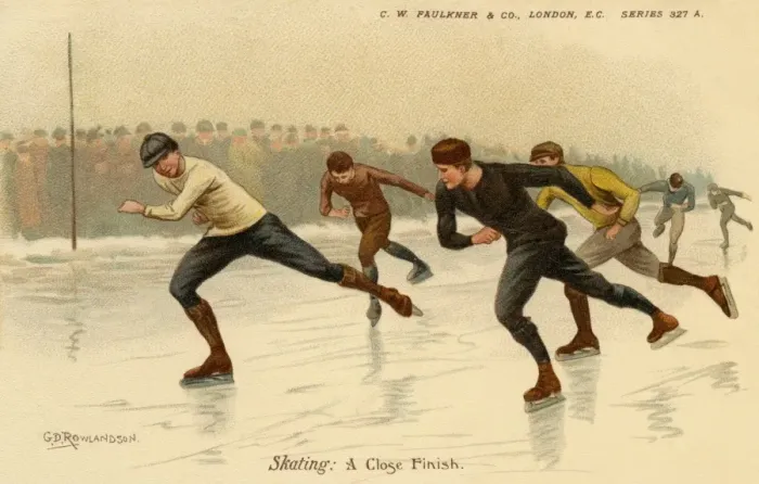 Framed Print : Skating: A close finish Framed Print : Skating: A close finish