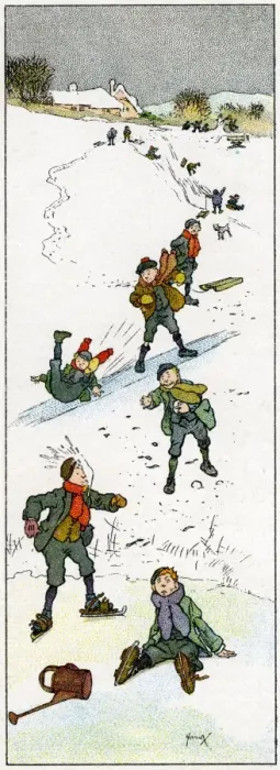Framed Print : Skating by John Hassall Framed Print : Skating by John Hassall