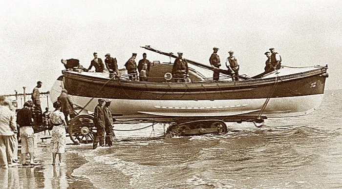 Framed Print : Skegness, Lifeboat, Anne Allen 1932 Framed Print : Skegness, Lifeboat, Anne Allen 1932
