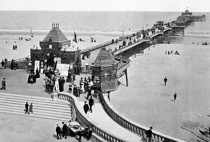 Framed Print : Skegness Pier early 1900s Framed Print : Skegness Pier early 1900s