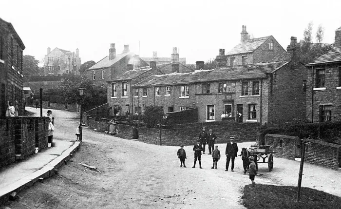 Framed Print : Skelmanthorpe early 1900s Framed Print : Skelmanthorpe early 1900s
