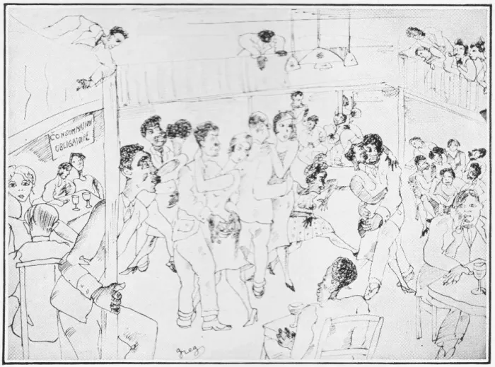 Framed Print : A sketch of the Bal Negre, Montparnasse, Paris, 1930 Framed Print : A sketch of the Bal Negre, Montparnasse, Paris, 1930