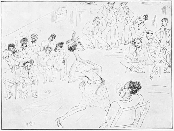 Framed Print : A sketch of the Bal Negre, Montparnasse, Paris, 1930 Framed Print : A sketch of the Bal Negre, Montparnasse, Paris, 1930