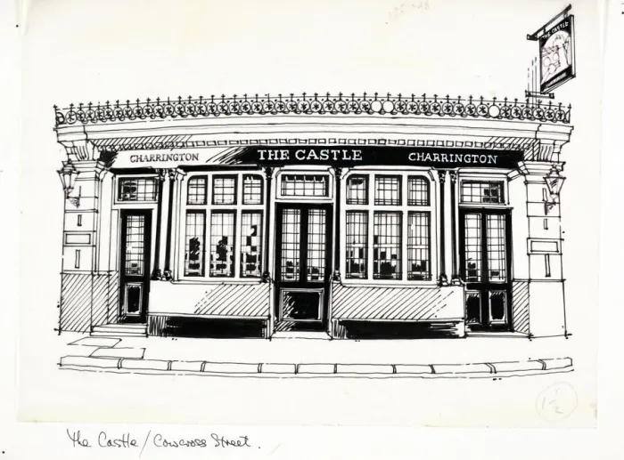 Framed Print : Sketch of Castle PH, Farringdon, London Framed Print : Sketch of Castle PH, Farringdon, London