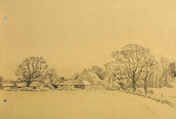 Sketch of a country scene