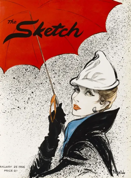 Framed Print : The Sketch Front Cover 1956 Framed Print : The Sketch Front Cover 1956