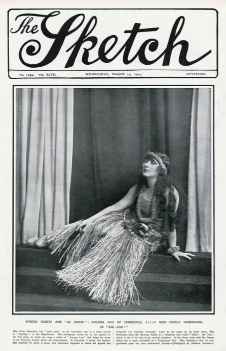Framed Print : Sketch cover - Cicely Debenham in Zig-Zag, London Hippodrome Framed Print : Sketch cover - Cicely Debenham in Zig-Zag, London Hippodrome