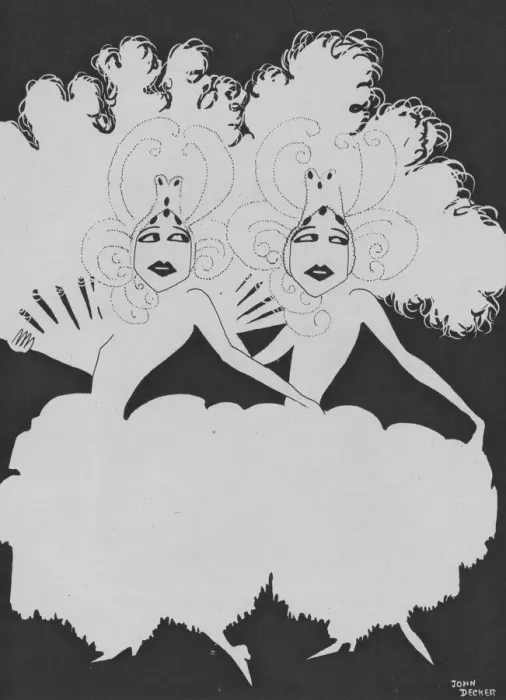 Framed Print : A sketch of the Dolly Sisters c. 1923 Date: circa 1923 Framed Print : A sketch of the Dolly Sisters c. 1923 Date: circa 1923