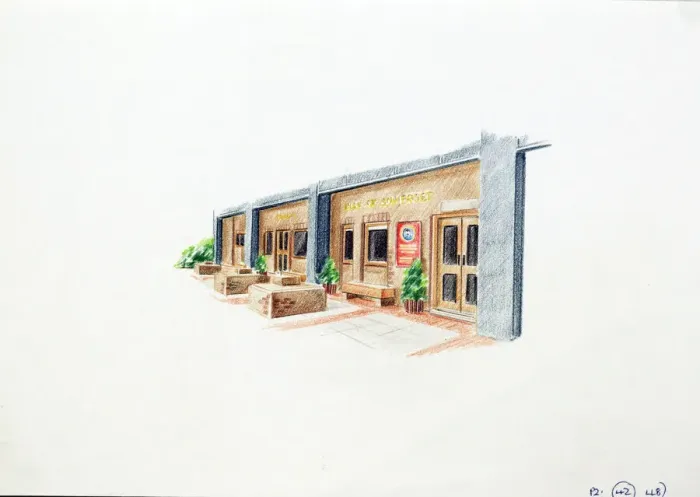Framed Print : Sketch of Duke Of Somerset PH, Aldgate, London Framed Print : Sketch of Duke Of Somerset PH, Aldgate, London