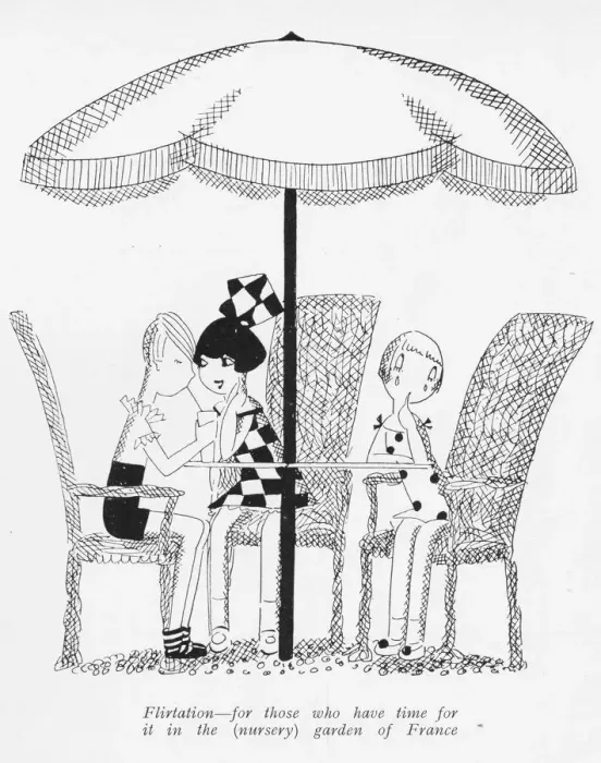 Framed Print : Sketch by Fish of children flirting in a garden setting Framed Print : Sketch by Fish of children flirting in a garden setting
