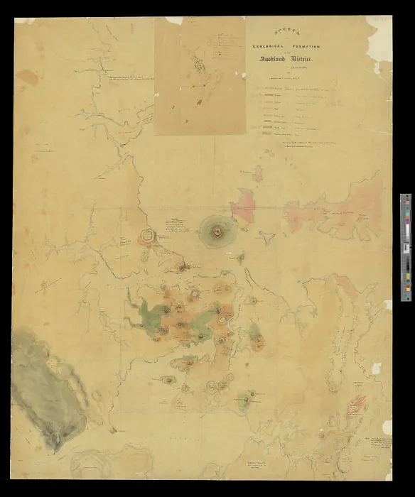 Framed Print : Sketch of the Geological Formation of the Auckland District Framed Print : Sketch of the Geological Formation of the Auckland District