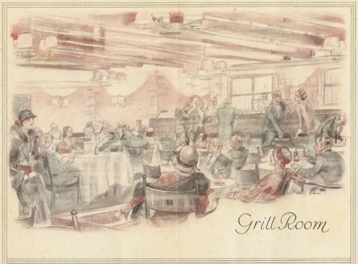 Framed Print : Sketch of the Grill Room in the Eden Hotel, Berlin (1920s) Date: 1920s Framed Print : Sketch of the Grill Room in the Eden Hotel, Berlin (1920s) Date: 1920s