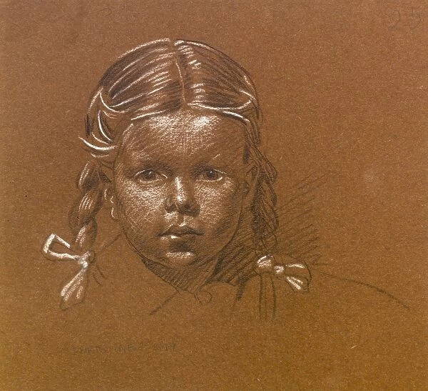 Sketch of a little girl