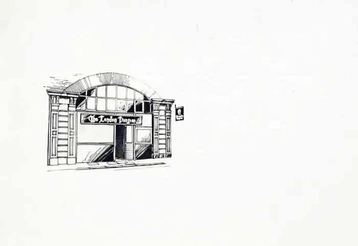 Framed Print : Sketch of London Dungeon PH, London Bridge, London Framed Print : Sketch of London Dungeon PH, London Bridge, London